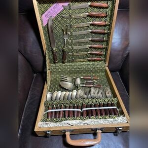 Vintage Bronze Flatware Set